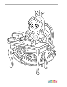 Free Princess coloring Pages for kids and adults