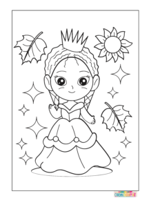 Free Princess coloring Pages for kids and adults