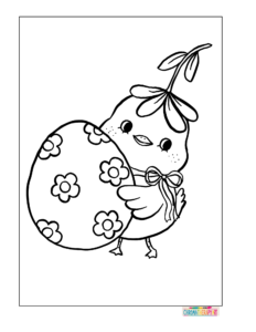 Bunny coloring pages for adults (2)