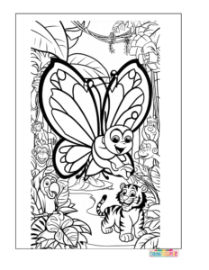 Butterfly Exploring a Jungle