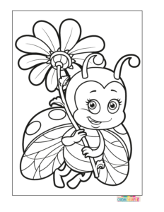 Spring coloring pages for adults
