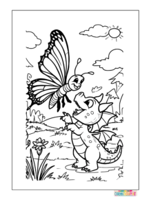 Butterfly and Baby Dragon
