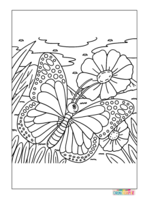 Spring coloring pages for adults