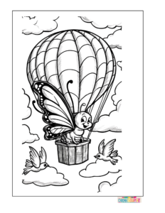 Butterfly in a Hot Air Balloon