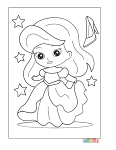 Free Princess coloring Pages for kids and adults