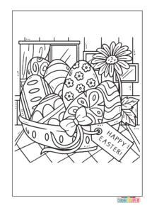Bunny coloring pages for adults (2)