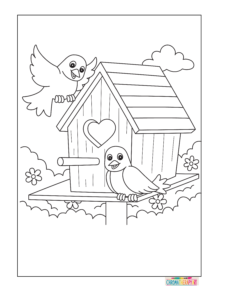 Spring coloring pages for adults