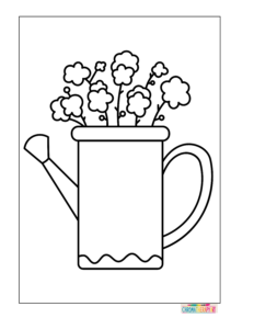 Spring coloring pages for adults
