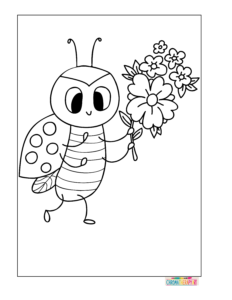 Spring coloring pages for adults
