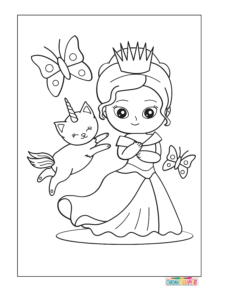 Free Princess coloring Pages