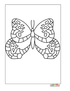 butterfly coloring pages for kids 