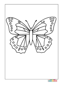 butterfly coloring pages for kids 