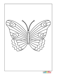butterfly coloring pages for kids 