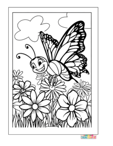 butterfly coloring pages for kids