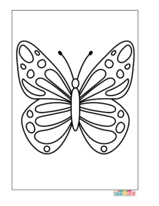 butterfly coloring pages for kids 