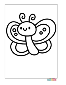 butterfly coloring pages for kids 