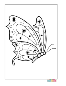 butterfly coloring pages for kids 