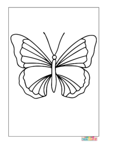 butterfly coloring pages for kids 