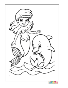 mermaid coloring pages for adults
