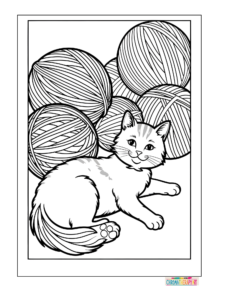 Cute CatNap Coloring Pages