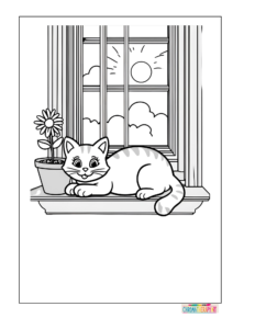 Cute CatNap Coloring Pages