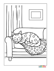 Cute CatNap Coloring Pages