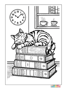 Cute CatNap Coloring Pages