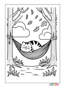 Cute CatNap Coloring Pages