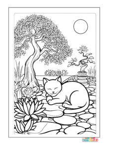 Cute CatNap Coloring Pages