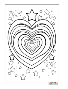 Rainbow coloring pages for adults