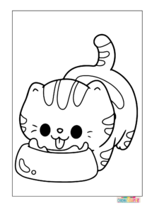 cat eating food
