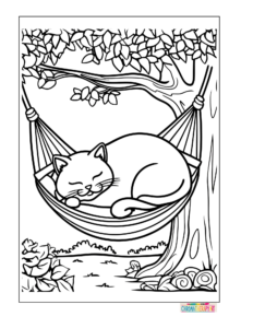 Cute CatNap Coloring Pages