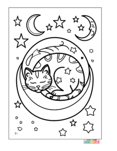 Cute CatNap Coloring Pages