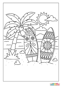 summer coloring pages printable

