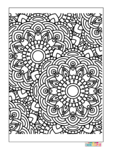 adult coloring pages for stress relief
