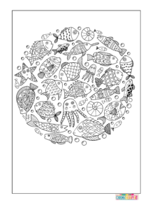 ocean coloring pages for adults