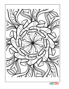 adult coloring pages for stress relief