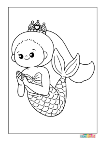 free printbale mermaid coloring pages