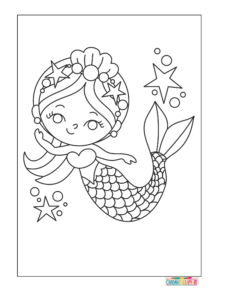 mermaid coloring pages