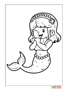mermaid coloring pages