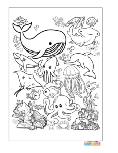 ocean coloring pages for adults