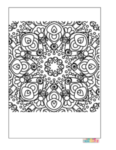 adult coloring pages for stress relief